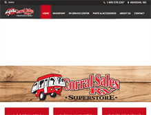 Tablet Screenshot of corralsales.com